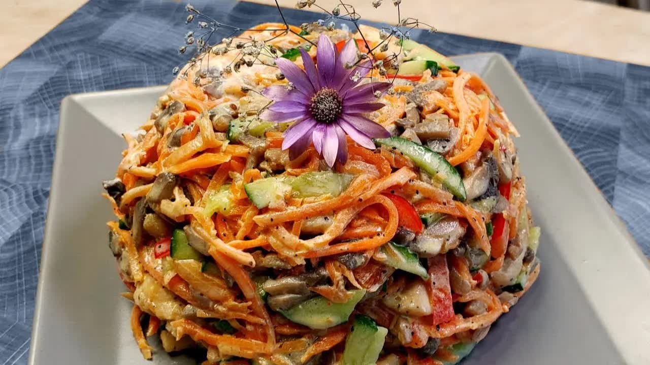 Салаты и закуски на праздничный стол.