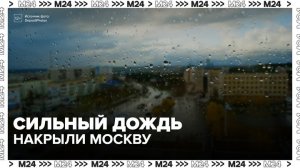 Сильный дождь, гроза и порывистый ветер накрыли Москву