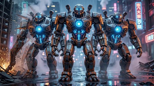 Электронная музыка в стиле Electro Techno Robots.