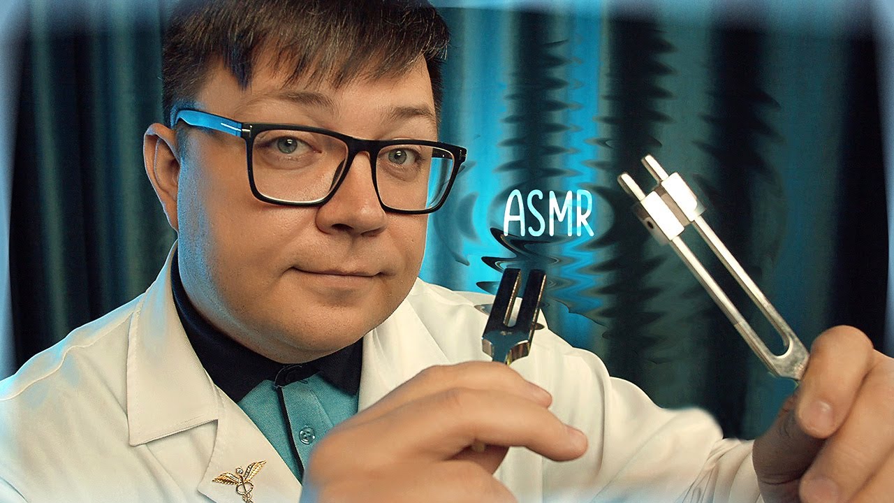 АСМР ВРАЧ - Проверит и Настроит твой слух на мурашки 100% - Камертоны ASMR ролевая игра смотреть онлайн