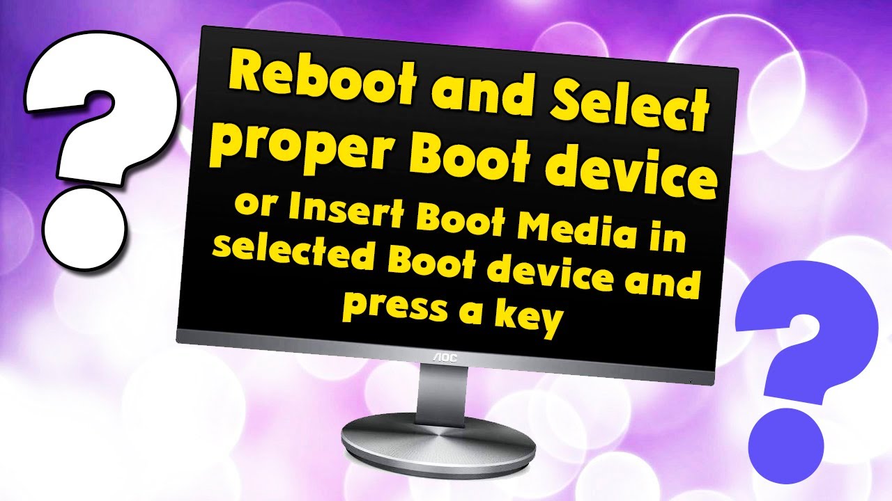 Reboot and Select proper Boot device or Insert Boot Media in selected Boot device and press a key смотреть онлайн