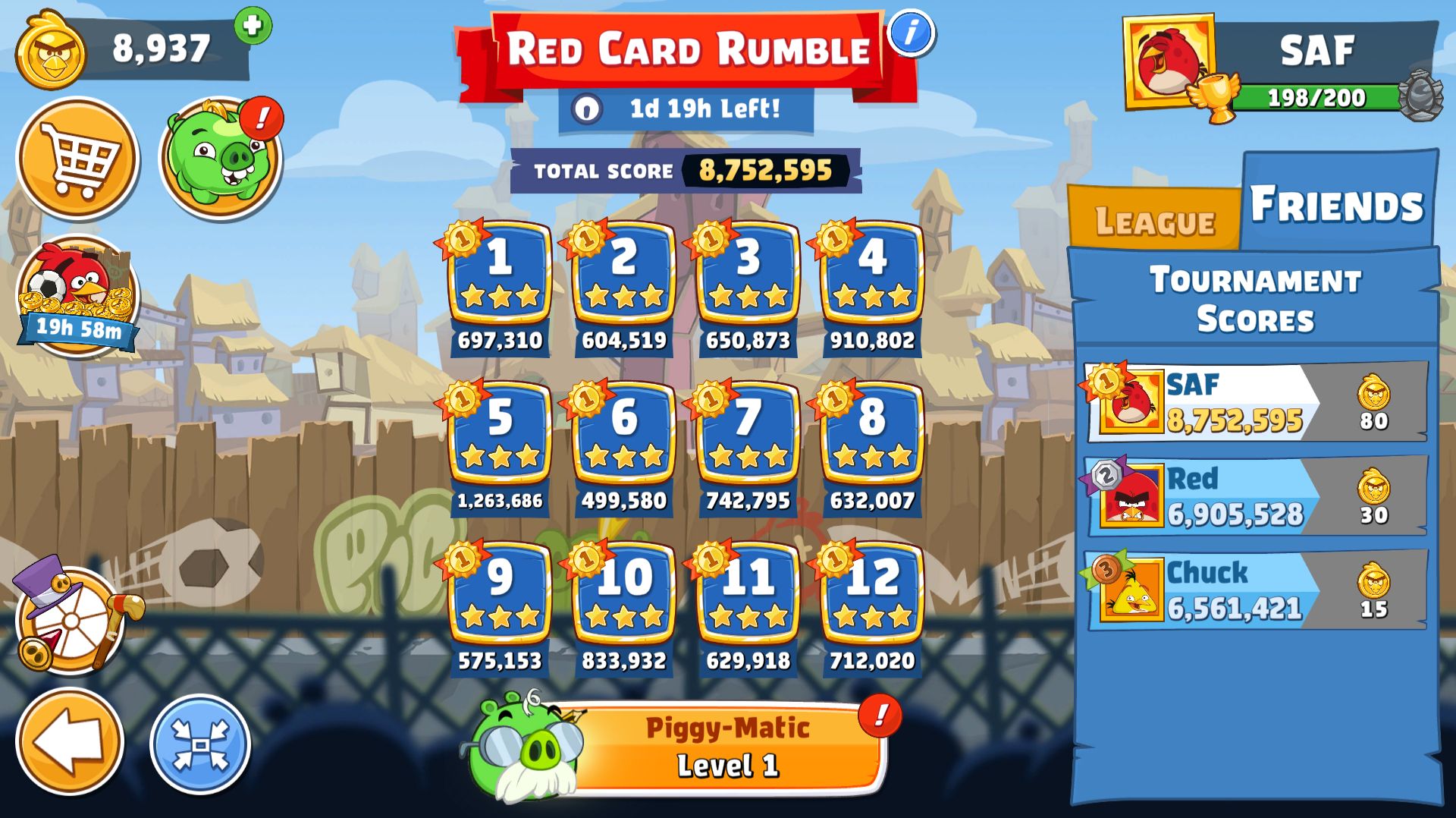 Angry Birds Friends. Red Card Rumble (04.07.2026). Все уровни 3 звезды. Прохождение от SAFa. смотреть онлайн