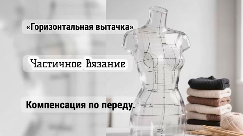 ВЫТАЧКА ГОРИЗОНТАЛЬНАЯ/КОМПЕНСАЦИЯ ПО ПЕРЕДУ/ЧАСТИЧНОЕ ВЯЗАНИЕ
