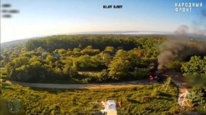 Оператор БПЛА уничтожил машину ВСУ с продовольствием