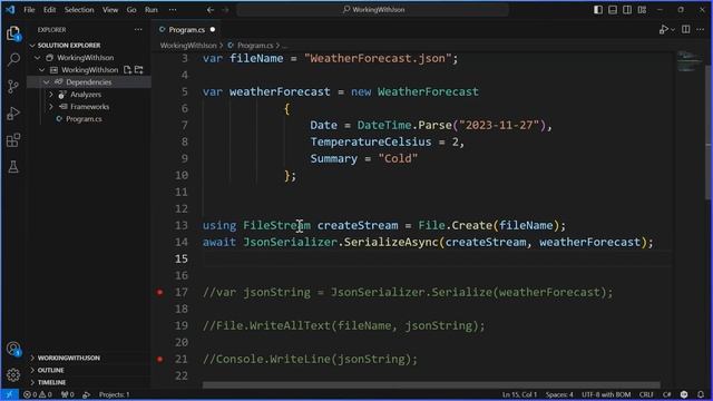 Добро пожаловать в System.Text.Json - как читать и записывать объекты .NET в формате JSON смотреть онлайн