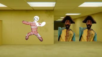 Прятки в backrooms в meccha chameleon