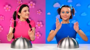 Розовая Еда vs Голубая Еда Челлендж от Fun Teen