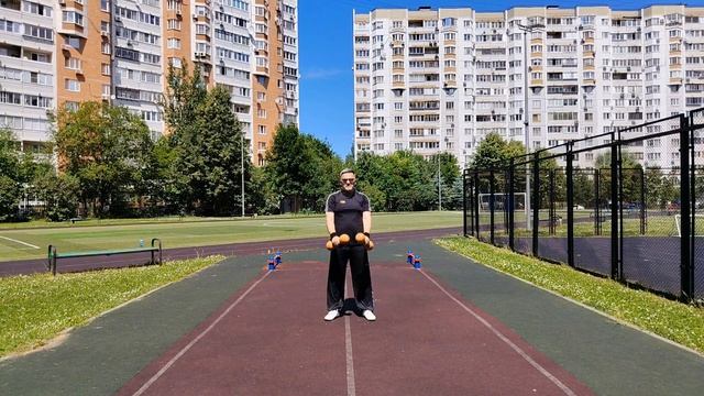 Фитнес упражнения с деревянными гантелями весом 1.0 кг (4)