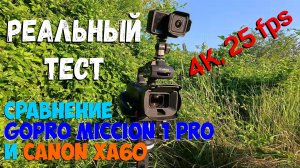 Сравнение GoPro Mission 1 Pro и Canon XA60