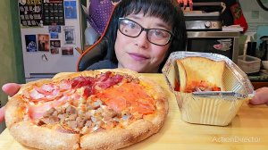 Мукбанг | Пицца Мясная и Закуска Шашлычная | Обжор Асмр