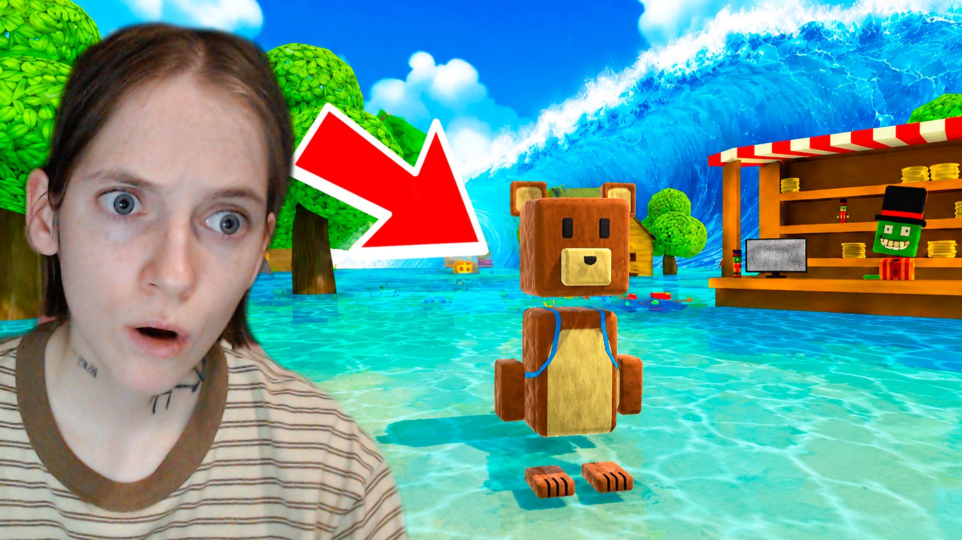 СУПЕР МИШКА В ЦУНАМИ! Super Bear Adventure смотреть онлайн