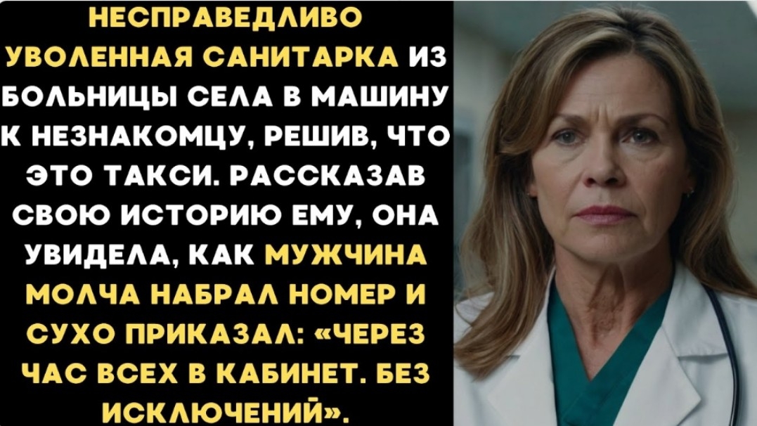 Истории из жизни/Несправедливо уволенная санитарка села в машину к незнакомцу/Аудиорассказы смотреть онлайн