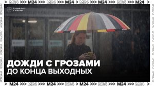 Дожди с грозами продолжатся в Москве до конца выходных