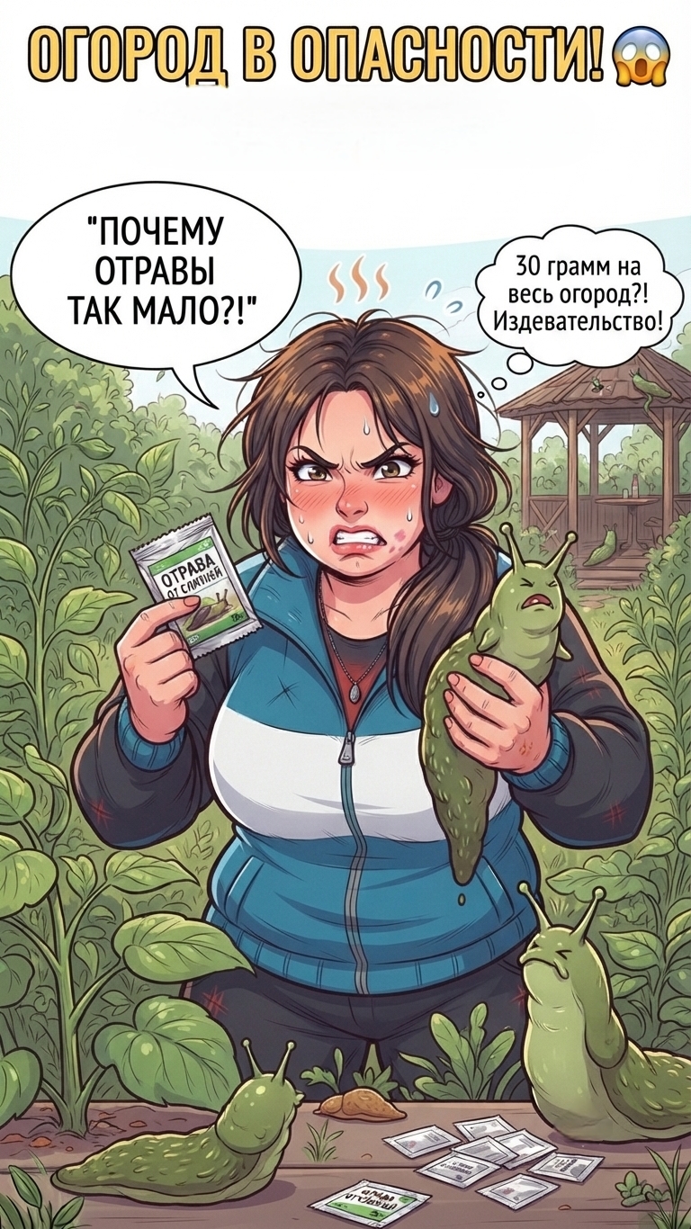 ОГОРОД В ОПАСНОСТИ! 😱 Слизни атакуют, а отравы нет!