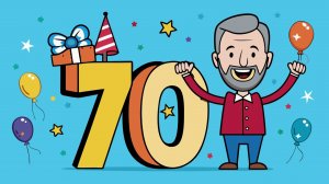 С ЮБИЛЕЕМ  70 ЛЕТ  МУЖЧИНЕ