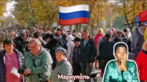 МАРИУПОЛЬ Жители штурмуют рынок Космос Разбирают товар🏢Восстановление и жизнь Сегодня | Reaction
