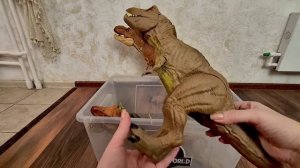Моя коллекция фигурок Тираннозавров рекс #динозавр #jurassicworld #mattel #t-rex #dinosaur