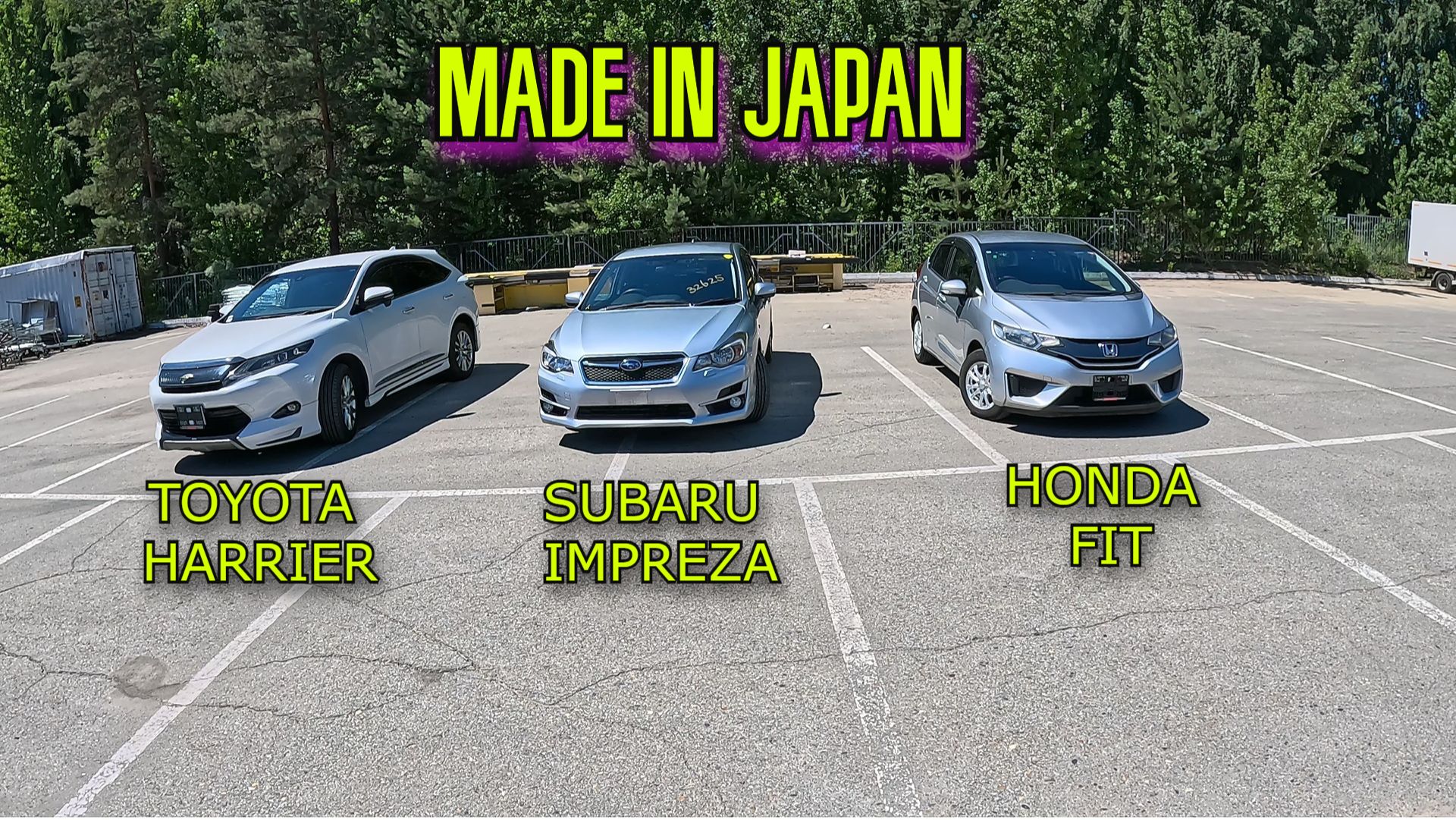 Toyota Harrier | Subaru Impreza | Honda Fit