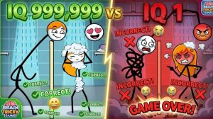 ГОМУ ГОМАН IQ 999999 УМНЫЙ ПРОТИВ IQ 0 СМЕШНЫЕ ФЕЙЛЫ ASMR СТИКМЕН ГЕЙМПЛЕЙ 😂🧠