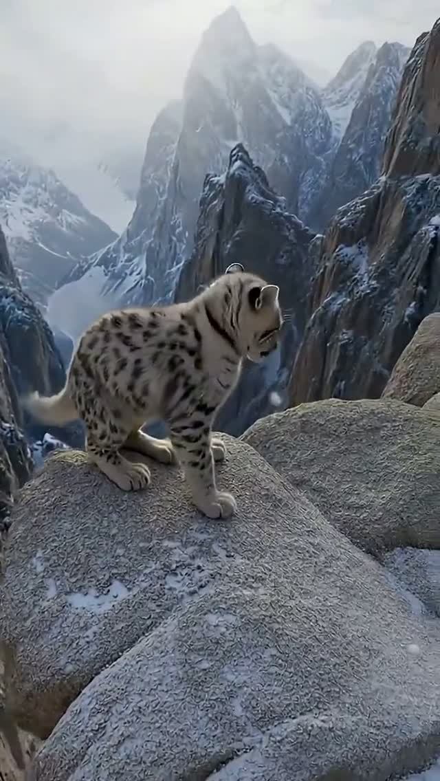 Животные высоко в горах