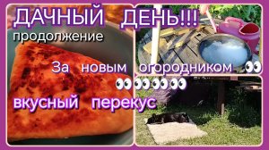 Дачный день//вкусняшка для огурцов//вкусный перекус