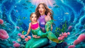 БЕРЕМЕННУЮ РУСАЛКУ выгнали из подводного царства! (Выживание на свалке... 🤰🧜♀️