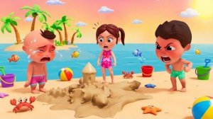 😍Милая пляжная песенка 🏖️🩴 + Веселый детский мультфильм | Бэби Берри 🍓