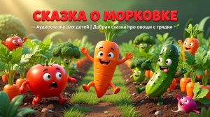 🥕 «СКАЗКА О МОРКОВКЕ» — Аудиосказка для детей | Добрая сказка про овощи с грядки 🌱