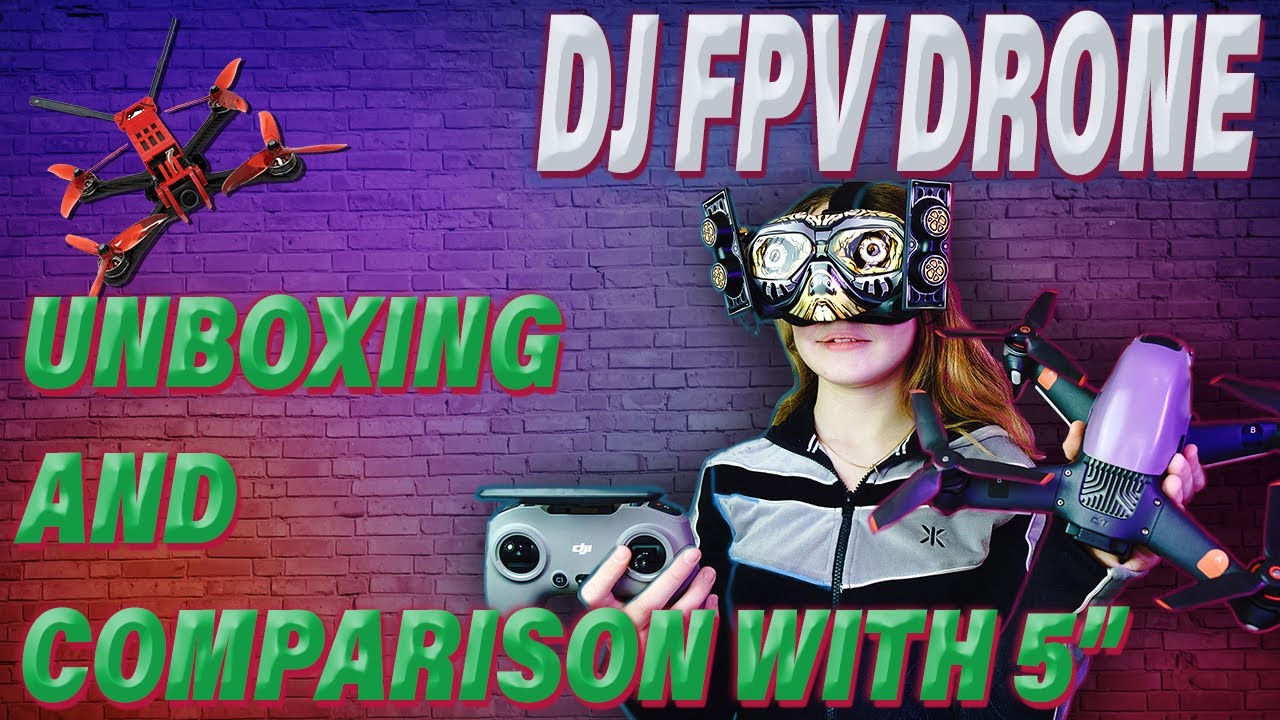 DJI FPV Drone, DJI motion controller распаковка и обзор на русском, сравнение с гоночным FPV квадом смотреть онлайн