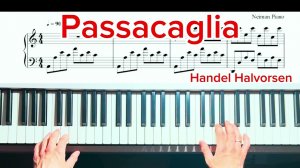 КРАСИВАЯ МЕЛОДИЯ НА ПИАНИНО 🎹 «Passacaglia» – Handel Halvorsen 🎹 + Ноты PDF
