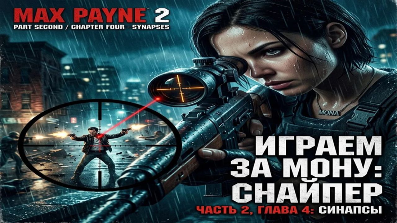Max Payne 2 — Глава 4: Синапсы / Инь и Ян (Играем за Мону Сакс | Чёткая тактика)