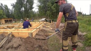 ПЕРЕРЫЛИ ВСЮ ЗЕМЛЮ И СДЕЛАЛИ МОЩНУЮ ОПАЛУБКУ ПОД КАРКАСНЫЙ ДОМ 6х7