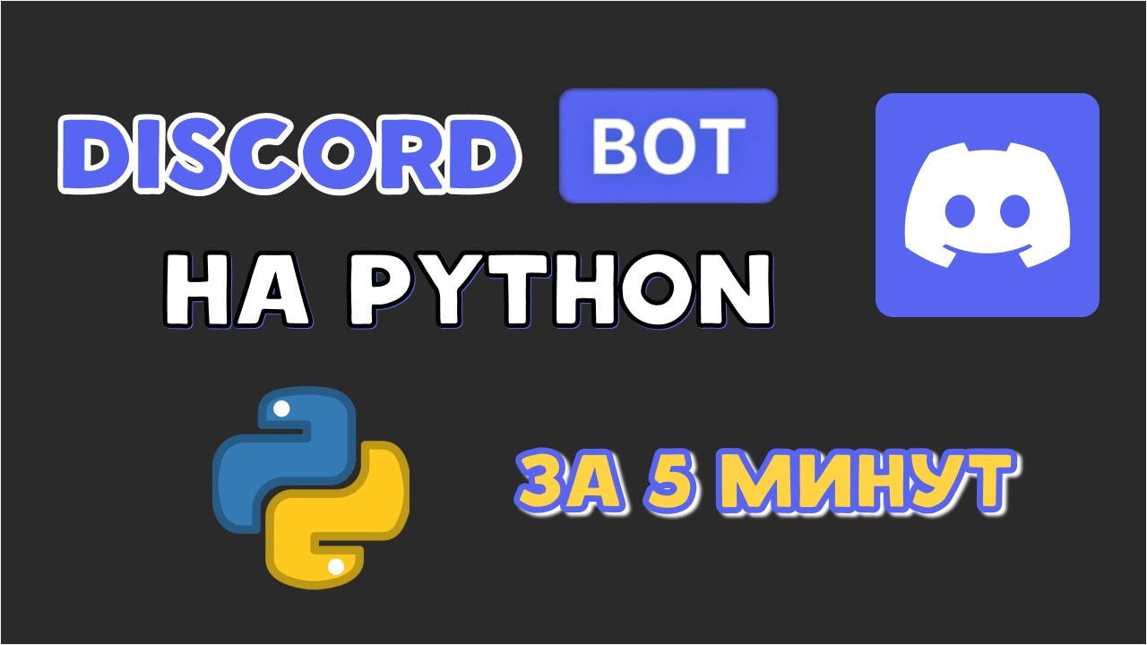 Как создать ДИСКОРД БОТА на PYTHON? Discord bot смотреть онлайн