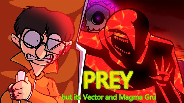 GRU'D (PREY 2.0 but it Vector, a minion AND MAGMA GRU) (FNF) смотреть онлайн