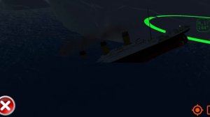 Титаник тонет (ocean liner simulator)