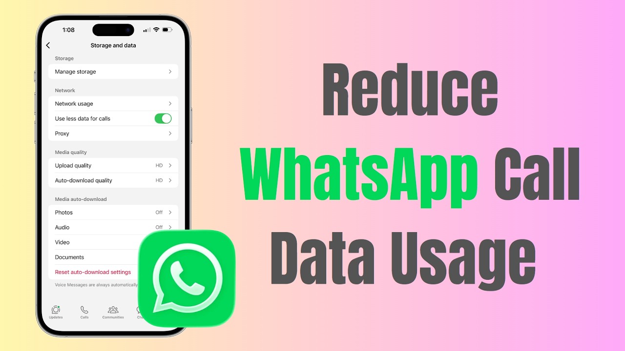 How To Reduce WhatsApp Call Data Usage (Save Data Fast) смотреть онлайн