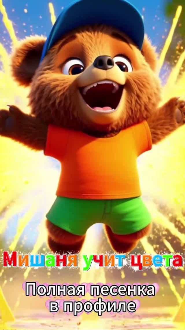Какого цвета шарик? 🧸 Мишаня учит цвета — Развивающие песенки для детей