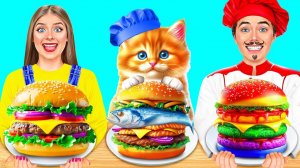 Кулинарный челлендж «Я против бабушки» с котом #Food Battle