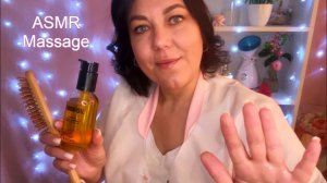 ASMR Massage💆🏻♀️УСЫПЛЯЮЩИЙ МАССАЖ СПИНЫ, ШЕИ, ПЛЕЧ И ГОЛОВЫ +🪮РАСЧЕСЫВАНИЕ ВОЛОС/Ролевая игра