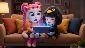 ГУГУ ГАГА ПИНГВИН НАРЯД В МОЯ ГОВОРЯЩАЯ АНЖЕЛА 2! 🐧✨