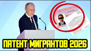 ПАТЕНТ ДЛЯ МИГРАНТОВ 2026 - НОВЫЕ ПРАВИЛА И ЗАКОНЫ
