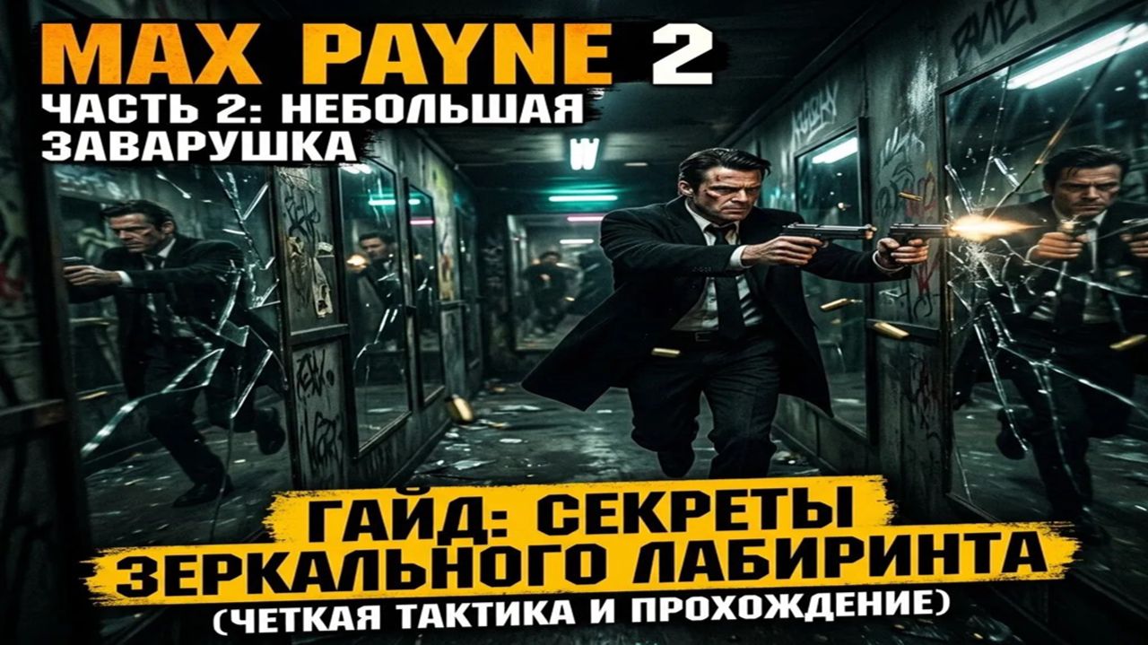 Max Payne 2 — Глава 2 (Часть 2): Небольшая заварушка (Гайд: Секреты зеркального лабиринта