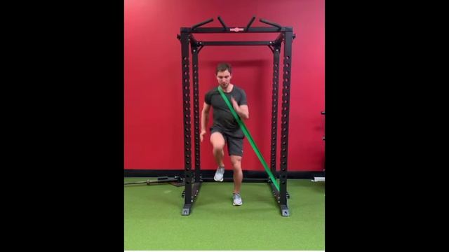 SL Band Skater squat Скейтер-присед на 1 ноге с сопрот резины