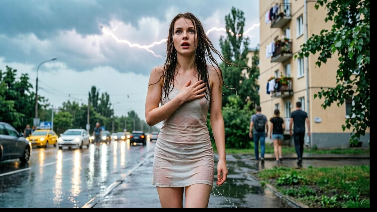 Тропический ливень в МОСКВЕ 4 ИЮЛЯ 2026