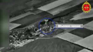 Кадры поражения места хранения БПЛА ВСУ в Николаевской области
