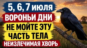Не мойте это 5 6 7 июля вороньи дни - что нельзя делать по приметам народного календаря 2026