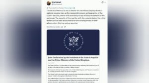 🇮🇷 🚢 Иран вынес «серьезное» предупреждение Великобритании и Франции. 📰 Замглавы МИД Ирана Казе