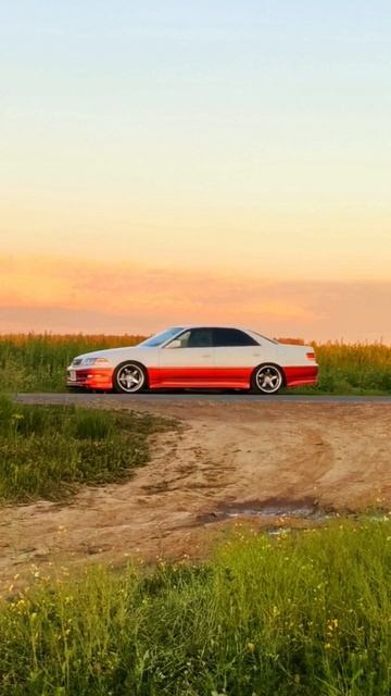 Toyota Mark II JZX100 на закате #Toyota #Mark2 #JDM #Forest #Drift #carsofinstagram #Natural #Stance