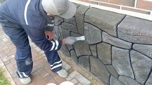 арт бетон цоколь дома