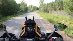Разрушаю мифы про дёргание и езду в пробках на Zontes 703F